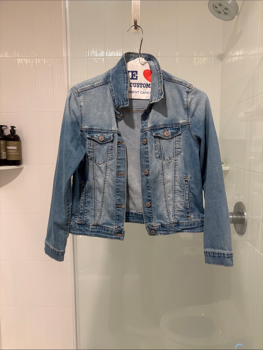 Zara Light Blue Denim Trucker Jacket for Kids